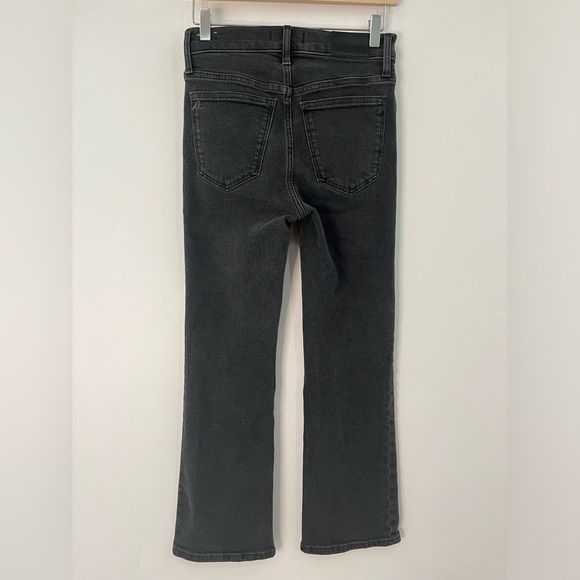 Madewell 27x26 Cali Demi-Boot Jeans in Starkey Wash 0357 faded black high rise - Picture 3 of 10